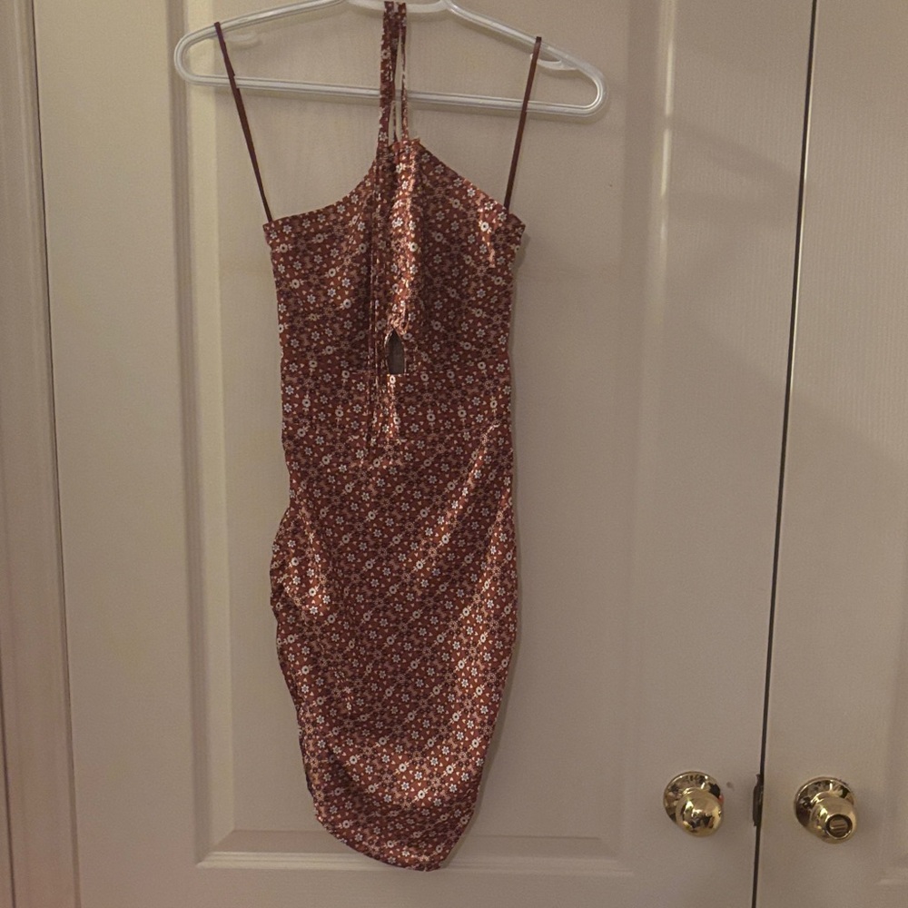 Princess Polly Strapless Tie Floral Dress